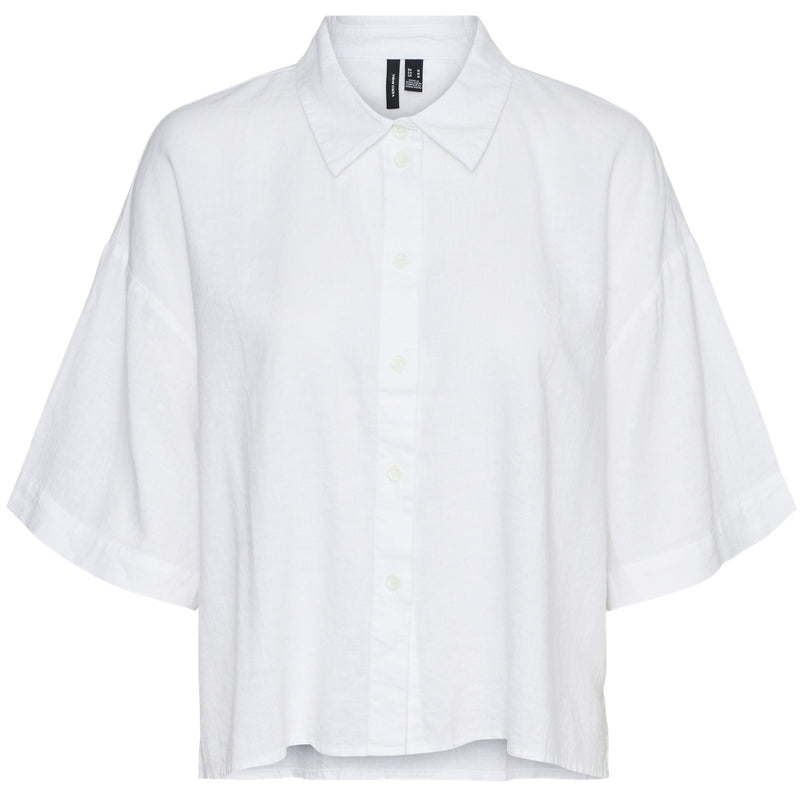 Vero Moda VERO MODA dam skjorta VMLINN Shirt Snow white