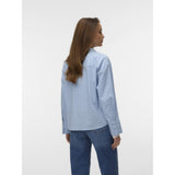 Vero Moda VERO MODA dam skjorta VMMONDAY Shirt Cashmere Blue Jima
