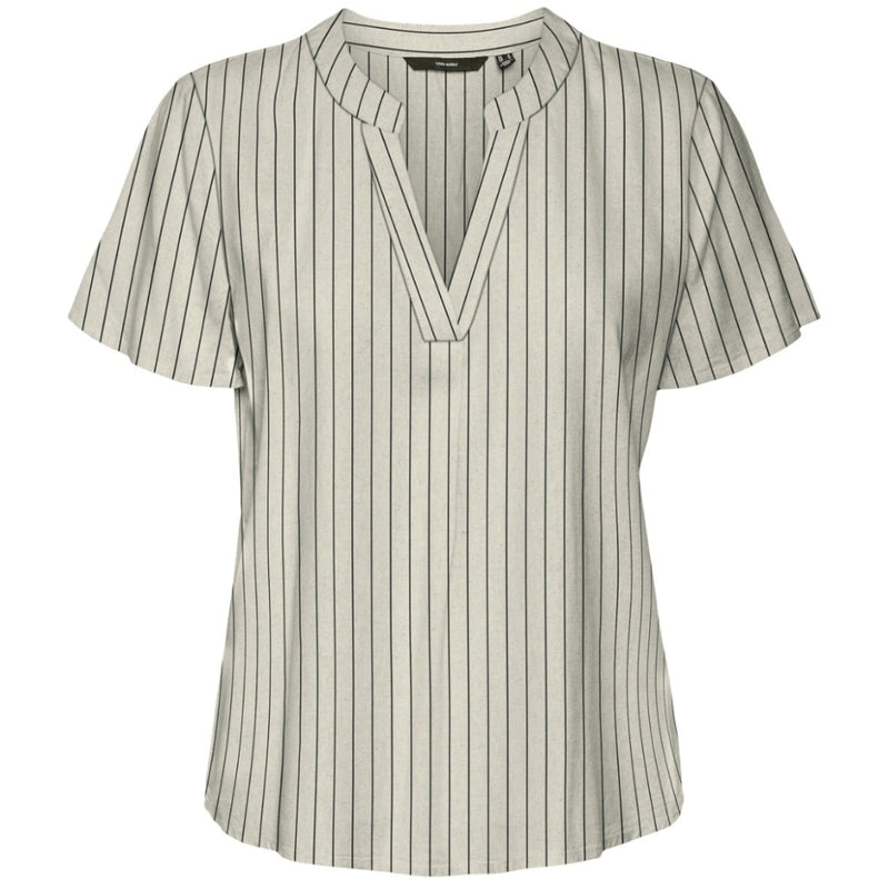 Vero Moda VERO MODA dam skjorta VMMYMILO Shirt Silver Lining Anja