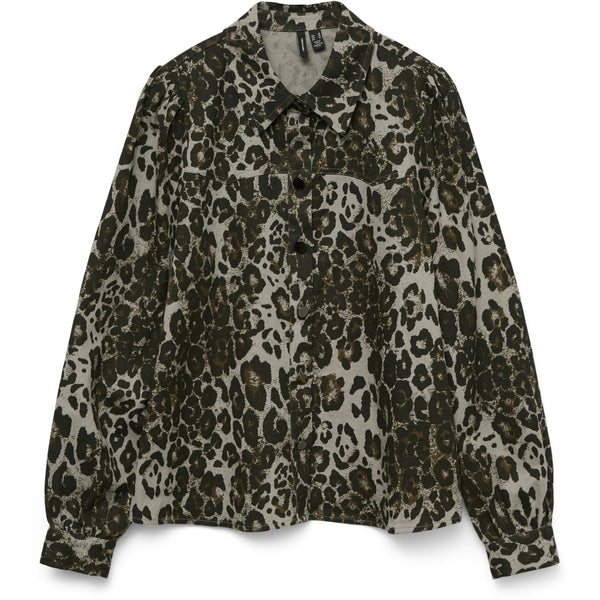 Vero Moda VERO MODA dam skjorta VMWINDY Shirt Black Leo