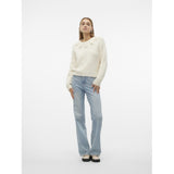 Vero Moda VERO MODA dam stickad VMALETTA Knit Birch W. MELANGE