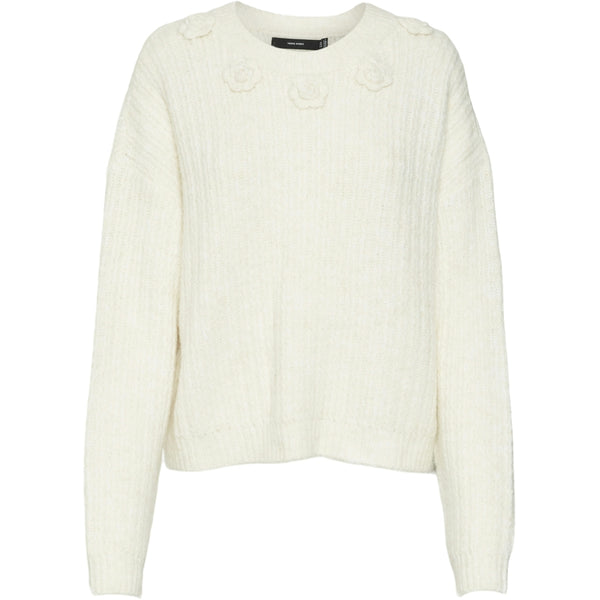 Vero Moda VERO MODA dam stickad VMALETTA Knit Birch W. MELANGE