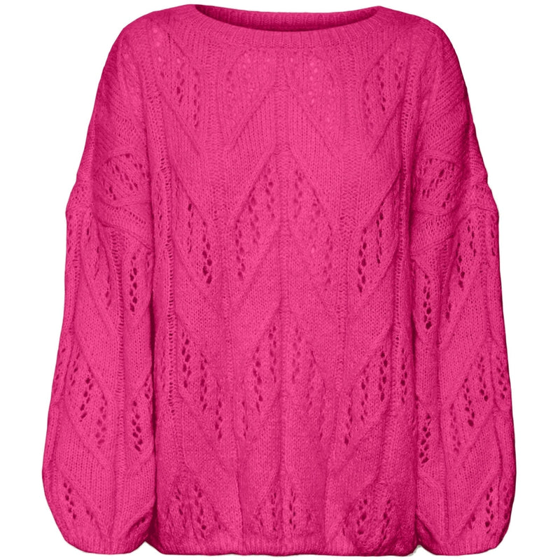 Vero Moda VERO MODA dam stickad VMBLUEBERRY Knit Fuchsia Purple