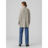 Vero Moda VERO MODA dam stickad VMELVA Restudsalg Birch W BROWN LENTIL + MELANGE