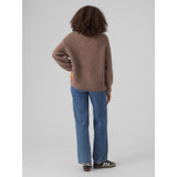 Vero Moda VERO MODA dam stickad VMERIN Knit Brown Lentil