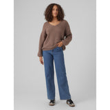 Vero Moda VERO MODA dam stickad VMERIN Knit Brown Lentil