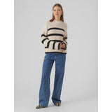 Vero Moda VERO MODA dam stickad VMHILDA Knit Birch BLACK