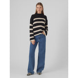 Vero Moda VERO MODA dam stickad VMHILDA Knit Black BIRCH