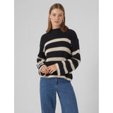 Vero Moda VERO MODA dam stickad VMHILDA Knit Black BIRCH