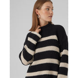 Vero Moda VERO MODA dam stickad VMHILDA Knit Black BIRCH