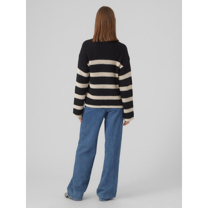 Vero Moda VERO MODA dam stickad VMHILDA Knit Black BIRCH