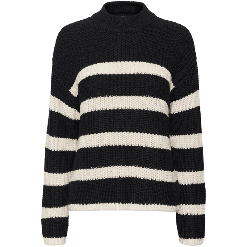 Vero Moda VERO MODA dam stickad VMHILDA Knit Black BIRCH