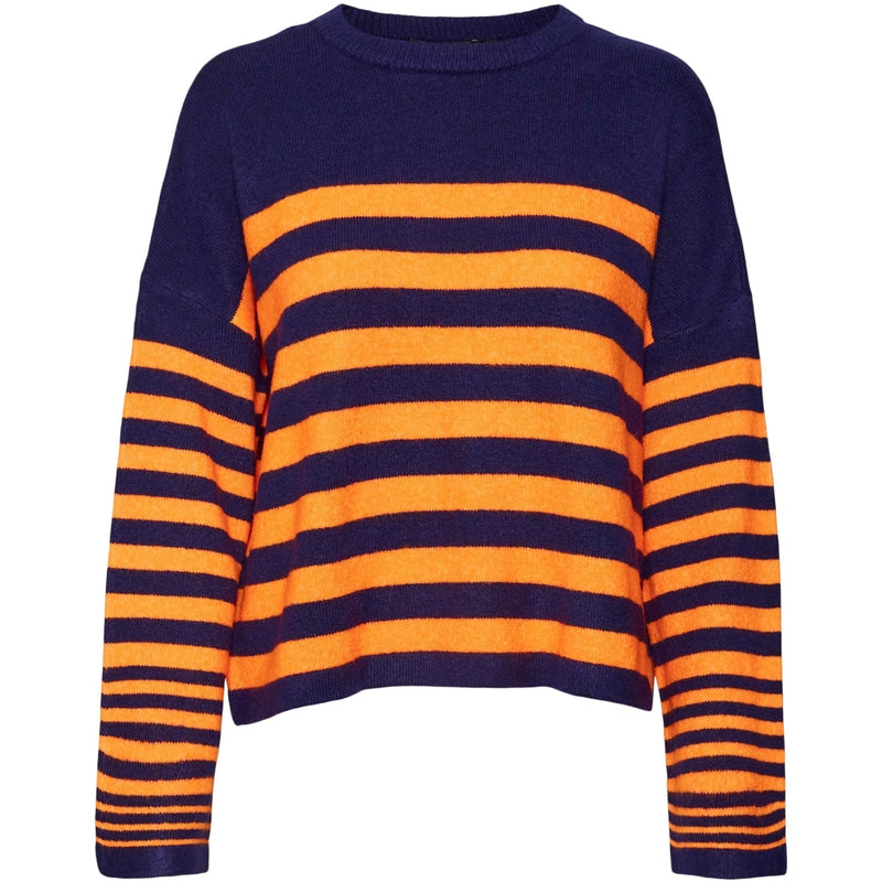 Vero Moda VERO MODA dam stickad VMHURRICANE Knit Astral Aura W. VIBRANT ORANGE