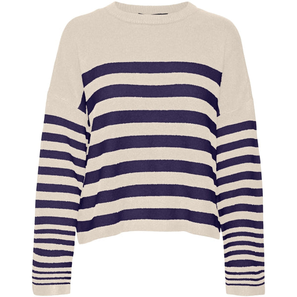 Vero Moda VERO MODA dam stickad VMHURRICANE Knit Birch W. ASTRAL AURA