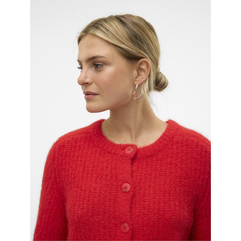 Vero Moda VERO MODA dam stickad tröja VMAWSOME Knit Salsa
