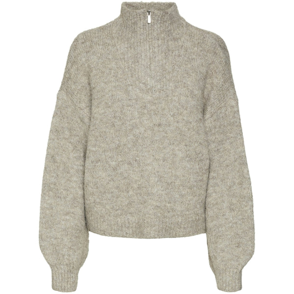 Vero Moda VERO MODA dam stickad tröja VMAWESOME Knit Moon Rock MELANGE