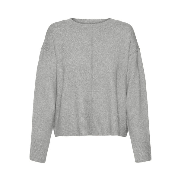 Vero Moda VERO MODA dam stickad tröja VMESTI Knit Light Grey Melange