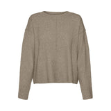 Vero Moda VERO MODA dam stickad tröja VMESTI Knit Silver Mink Melange