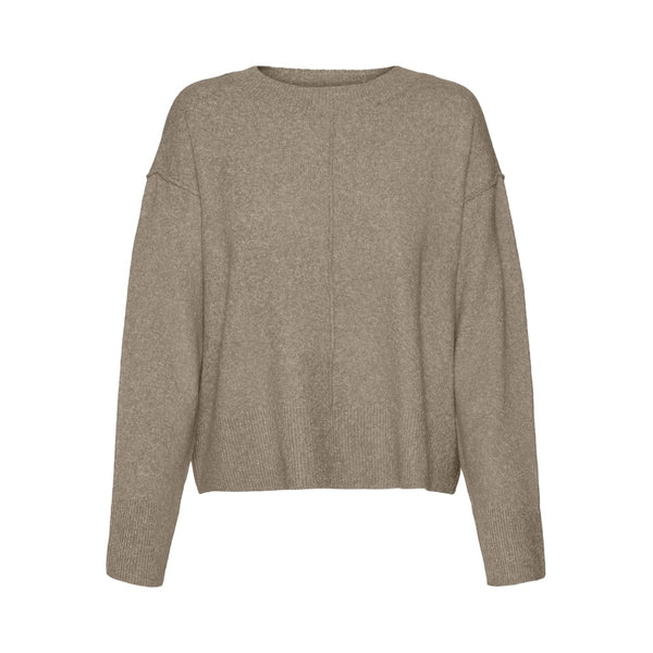 Vero Moda VERO MODA dam stickad tröja VMESTI Knit Silver Mink Melange