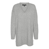 Vero Moda VERO MODA dam stickad tröja VMESTI Knit Light Grey Melange