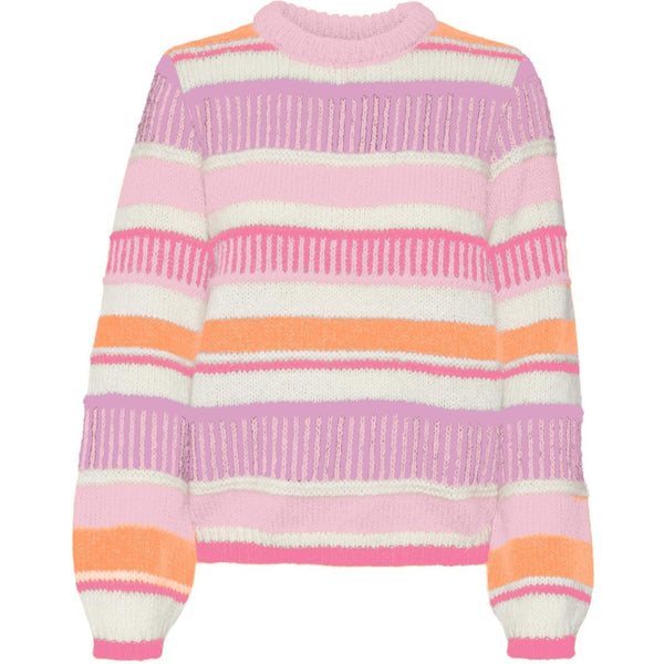 Vero Moda VERO MODA dam sweater VMNEWEMBRACE Knit Parfait Pink TANGERINE/BIRCH/PINK COSMOS/PASTEL LA