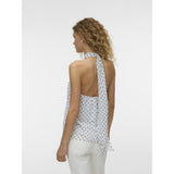 Vero Moda VERO MODA dam topp VMWILLOW Top Snow White Black Dots
