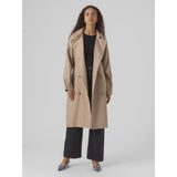 Vero Moda VERO MODA dam trenchcoat VMDOREEN Jacket Silver Mink