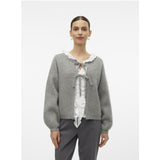 Vero Moda VERO MODA dame cardigan VMBOW Cardigan Medium grey melange