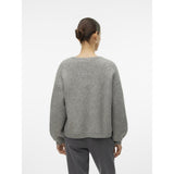 Vero Moda VERO MODA dame cardigan VMBOW Cardigan Medium grey melange