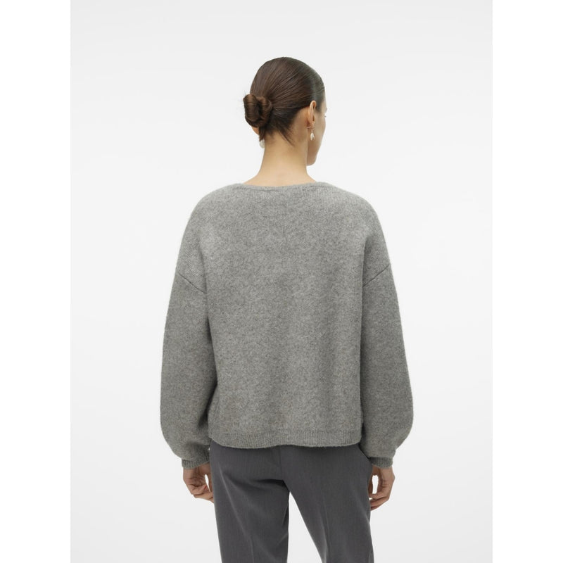 Vero Moda VERO MODA dame cardigan VMBOW Cardigan Medium grey melange