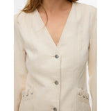 Vero Moda VERO MODA damjacka VMLEVA Jacket Ecru