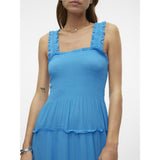 Vero Moda VERO MODA dame kjole VMMENNY Dress Ibiza blue