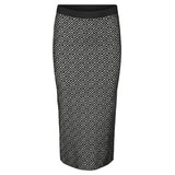Vero Moda VERO MODA dam kjol VMARIA Skirt Black W. BIRCH GRAFIC PRINT