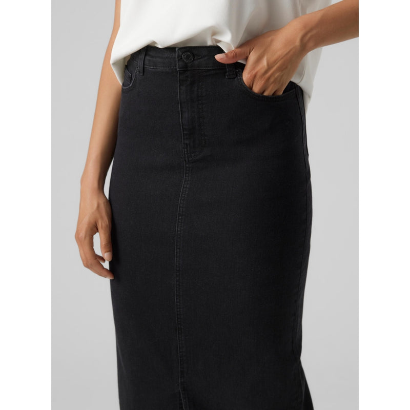 Vero Moda VERO MODA dam kjol VMLINA Restudsalg Black Denim