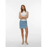 Vero Moda VERO MODA dam kjol VMNELLY Skirt Light Blue Denim