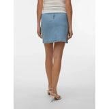 Vero Moda VERO MODA dam kjol VMNELLY Skirt Light Blue Denim