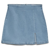 Vero Moda VERO MODA dam kjol VMNELLY Skirt Light Blue Denim