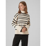 Vero Moda VERO MODA dam stickad VMSABA Knit Birch BLACK