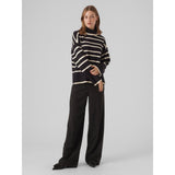 Vero Moda VERO MODA dam stickad VMSABA Knit Black BIRCH