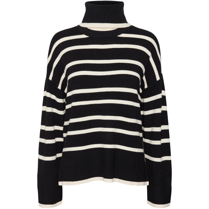 Vero Moda VERO MODA dam stickad VMSABA Knit Black BIRCH