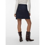 Vero Moda VERO MODA kjol AWRILA Skirt Dark Blue Denim Rinse