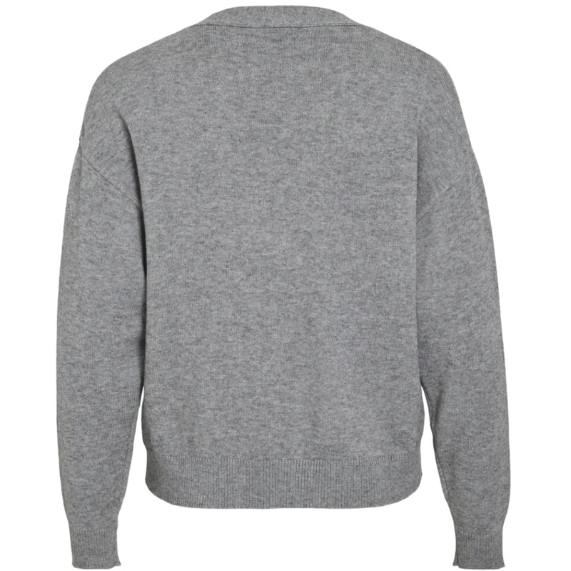 VILA VILA DAME CARDIGAN VIRIL Cardigan Medium grey melange