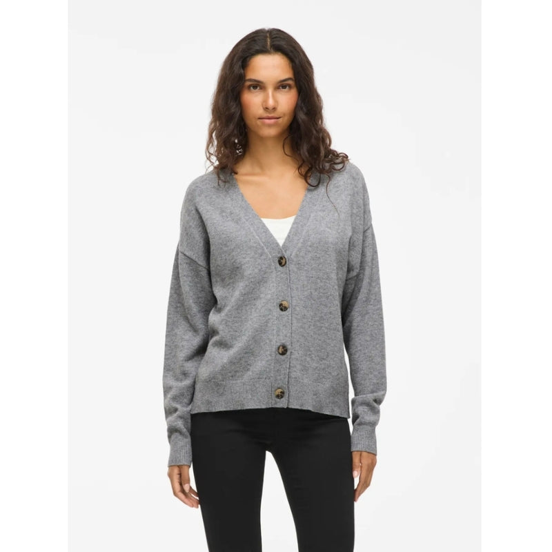 VILA VILA DAME CARDIGAN VIRIL Cardigan Medium grey melange