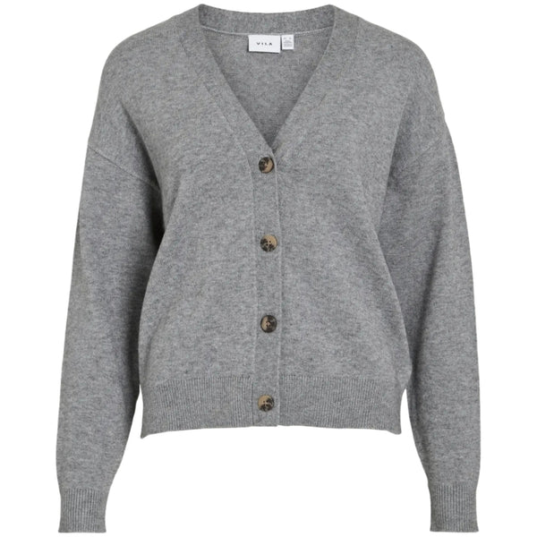VILA VILA DAME CARDIGAN VIRIL Cardigan Medium grey melange