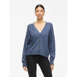 VILA VILA DAME CARDIGAN VIRIL Cardigan Vintage Indigo Dark Melange