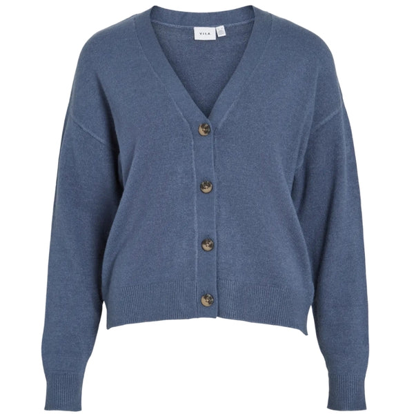 VILA VILA DAME CARDIGAN VIRIL Cardigan Vintage Indigo Dark Melange
