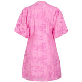 VILA VILA DAMKLÄNNING VIAGGA Dress Sangria Sunset JACQUARD
