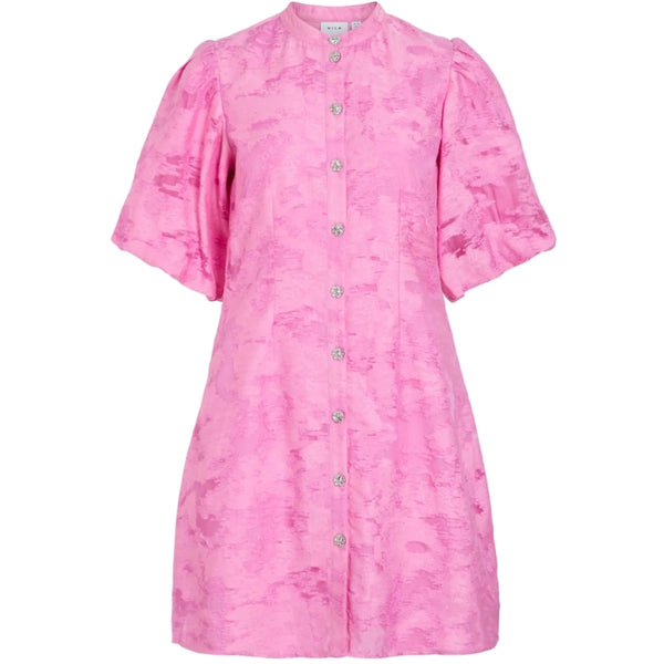 VILA VILA DAMKLÄNNING VIAGGA Dress Sangria Sunset JACQUARD