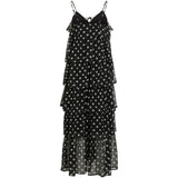 VILA VILA DAMKLÄNNING VIHARLEY Dress Black White Dots