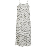 VILA VILA DAMKLÄNNING VIHARLEY Dress Cloud Dancer BLACK DOTS